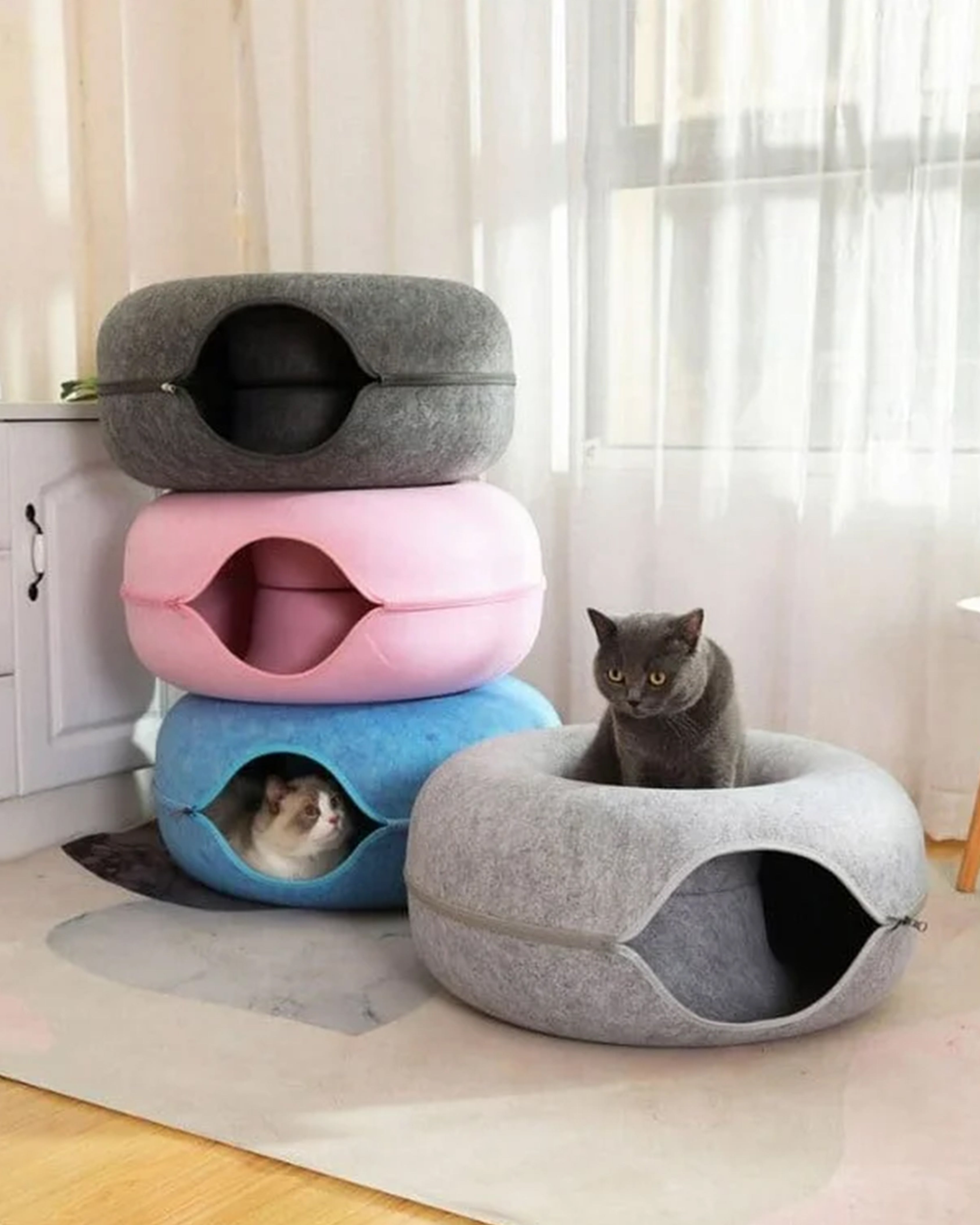 MewMew Cat Caves Light Grey