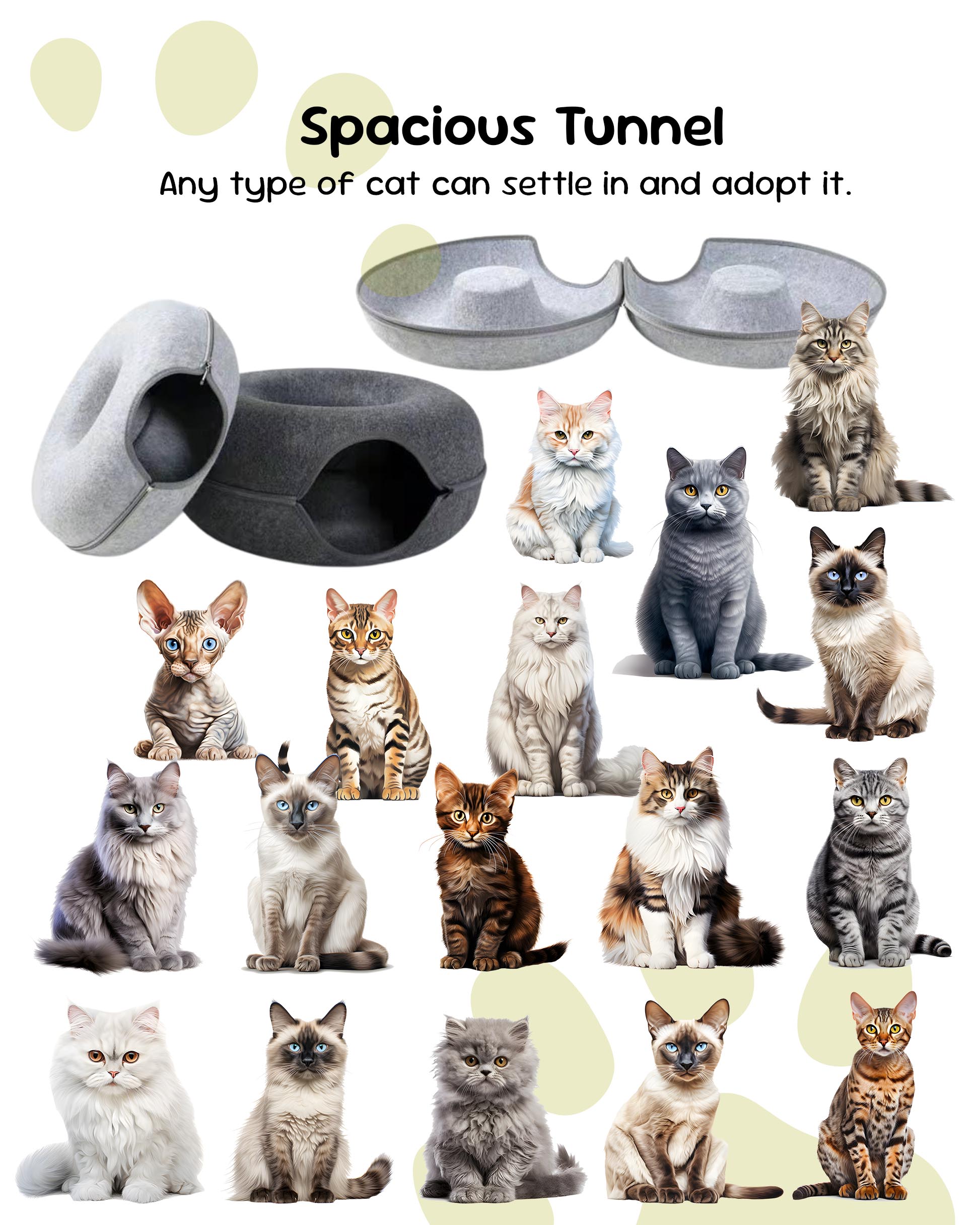 MewMew Cat Caves Charcoal Dark Grey
