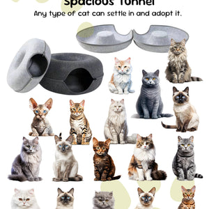 MewMew Cat Caves Charcoal Dark Grey