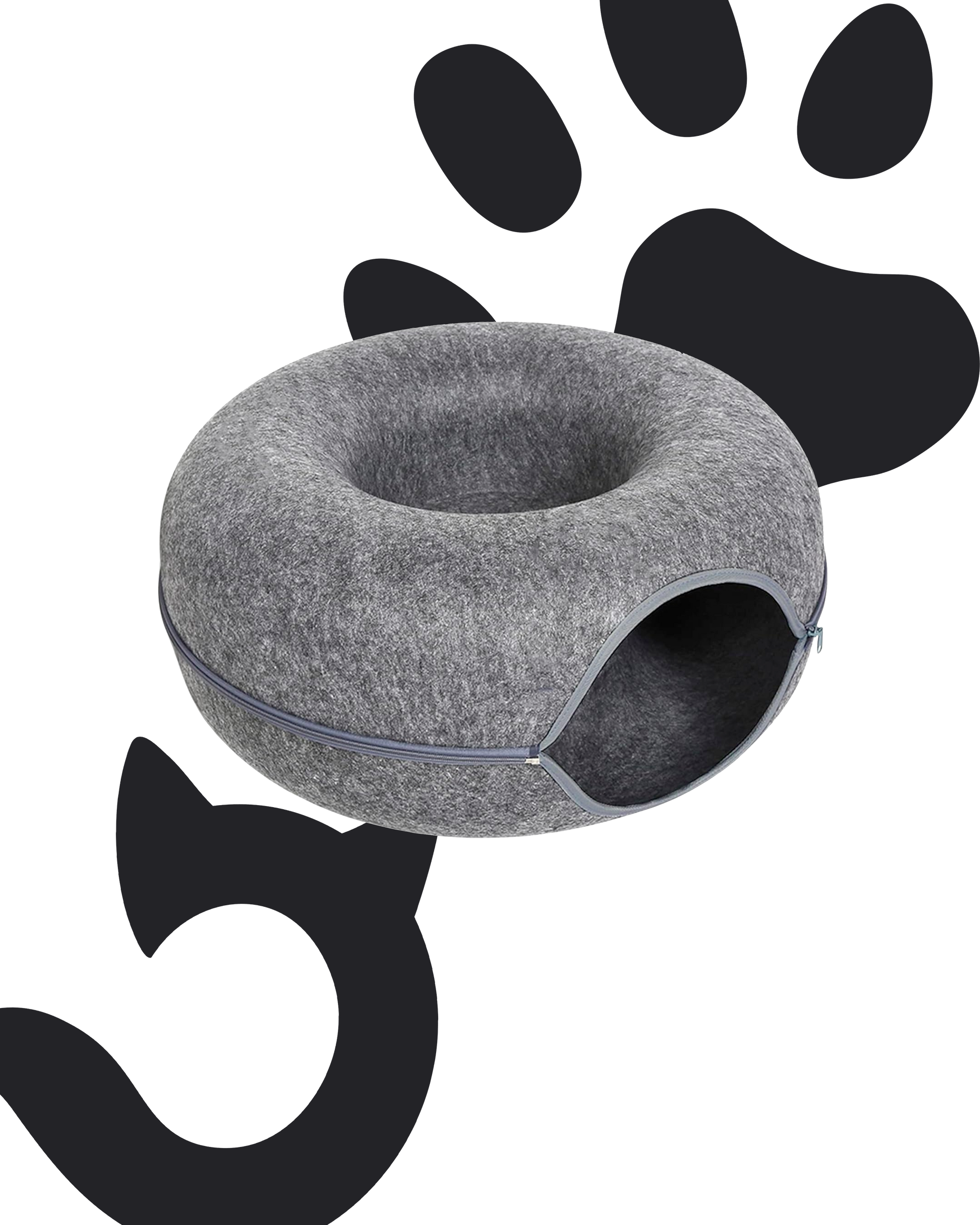 MewMew Cat Caves Charcoal Dark Grey