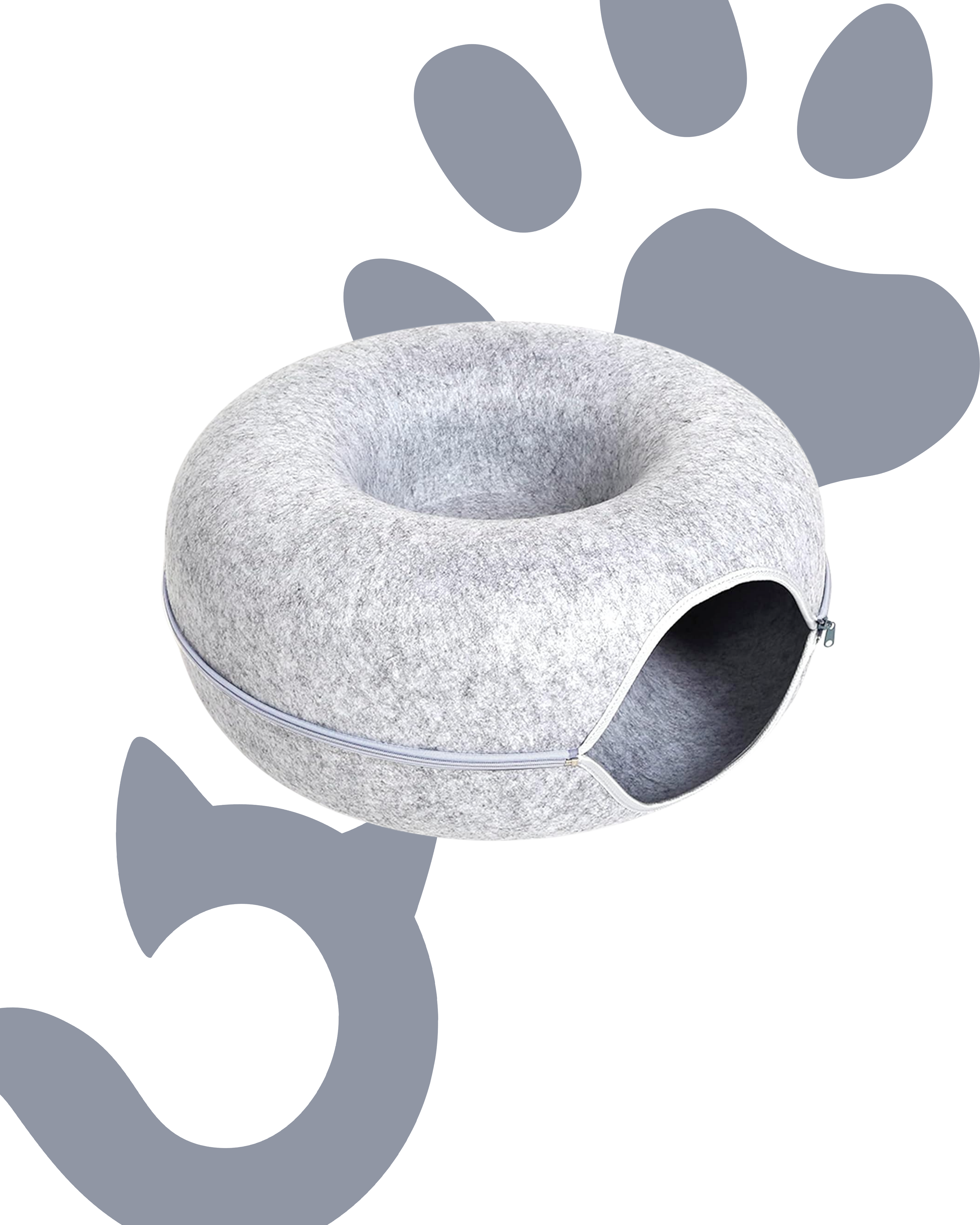 MewMew Cat Caves Light Grey
