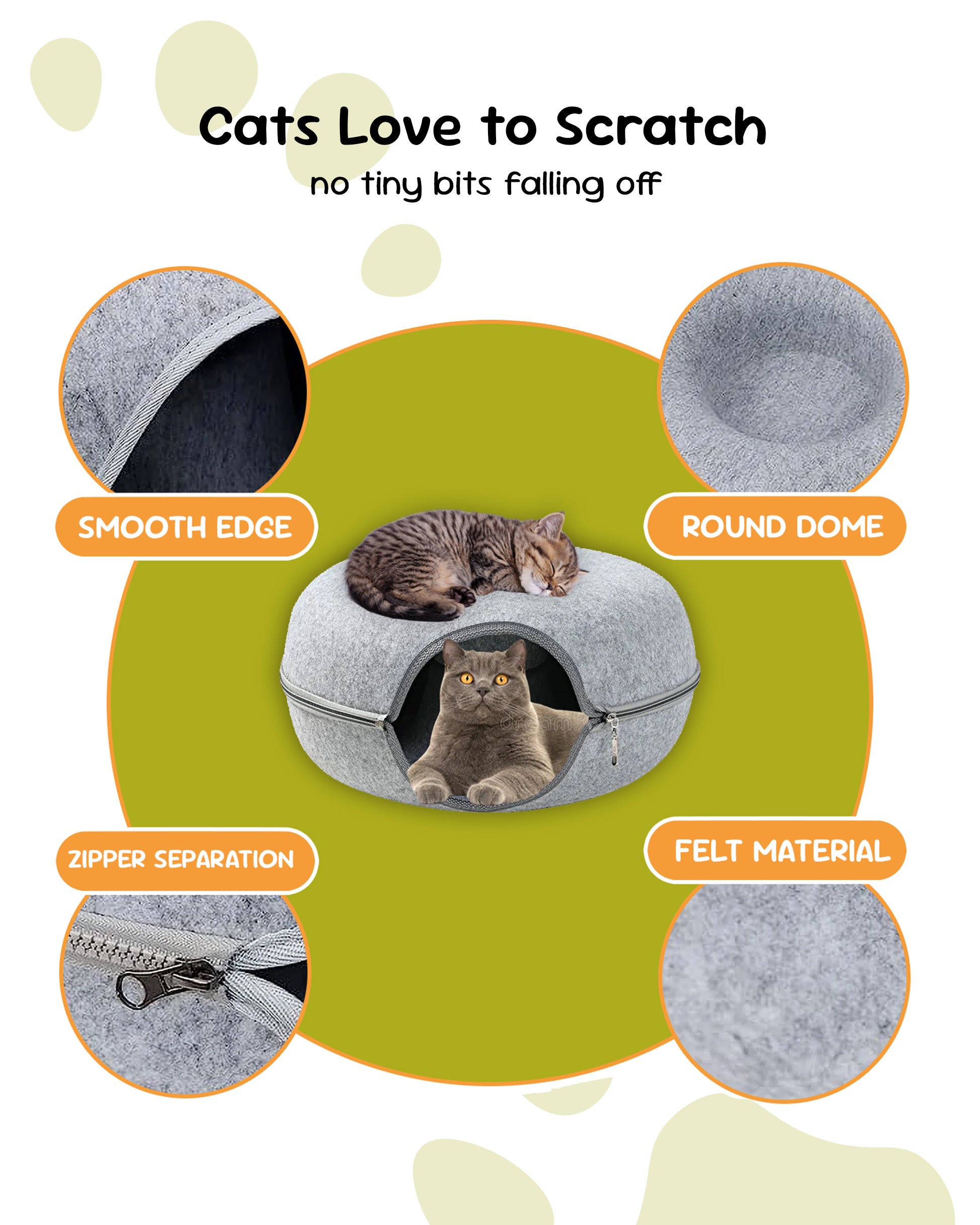 MewMew Cat Caves Charcoal Dark Grey